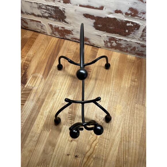 Black Metal Wine Bug Cute Single Bottle Holder Shaped Folk Art Gift Storage Rack - Picture 3 of 6